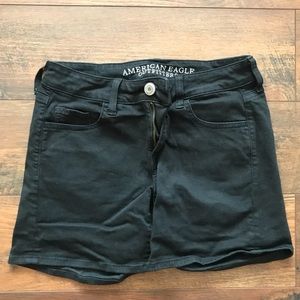 American eagle black shorts